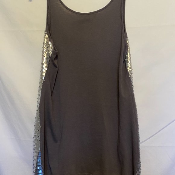 NWT! A/X Armani Exchange Women's Gray Tank Top Shirt Blouse ~ Size Small Petite - Picture 4 of 4